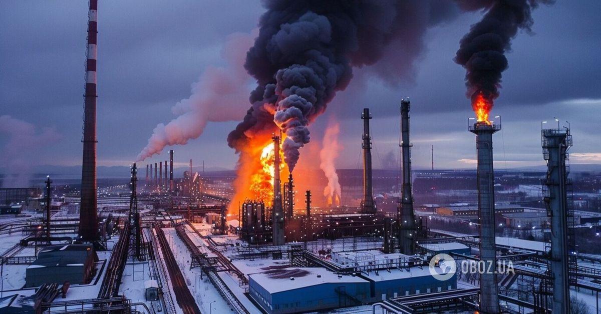 Large Russian oil refinery shut down after UAV attack: what is known.