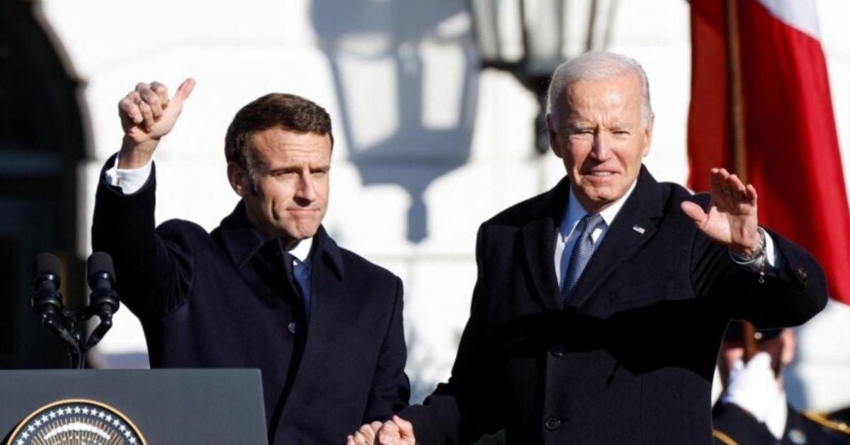Biden, Macron Vow To Hold Russia Accountable For 'Widely Documented...