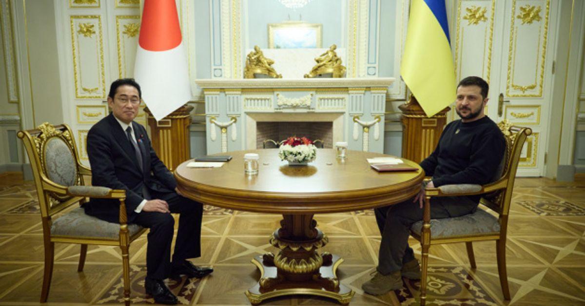 Ukraine, Japan sign statement on special global partnership.