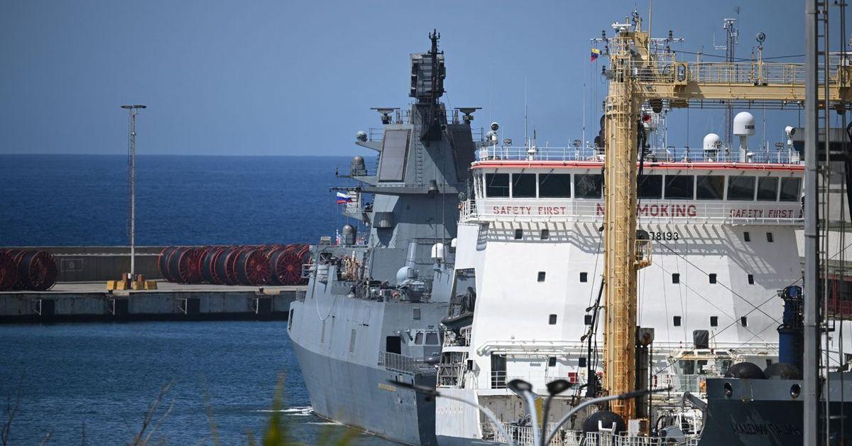 Russian naval ships dock in Venezuela after Cuba stopover.